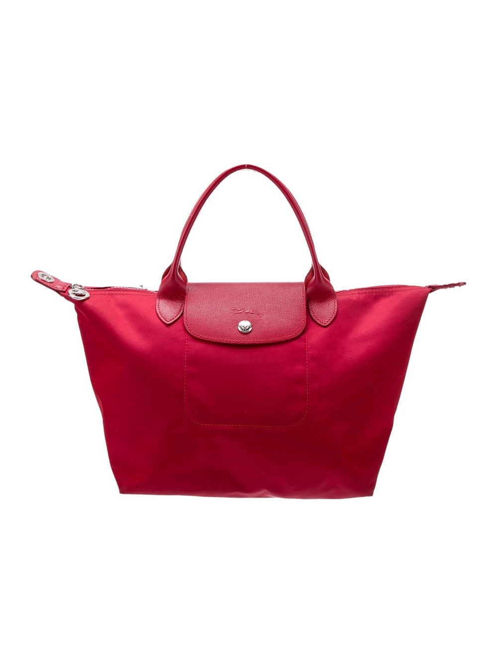 Longchamp Le Pliage Medium Tote in Burgandy
